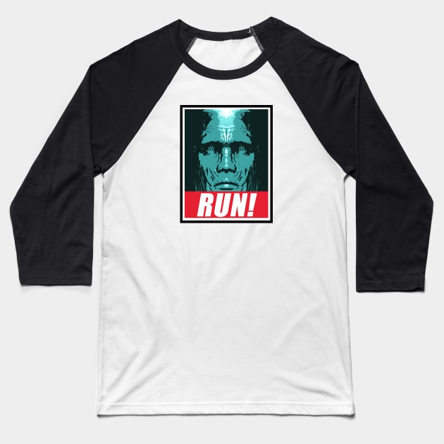 X Run Baseball T-Shirt by nickbeta